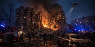 Russia Launches Massive Missile and Drone Strike on Kyiv, Killing One and Injuring 21