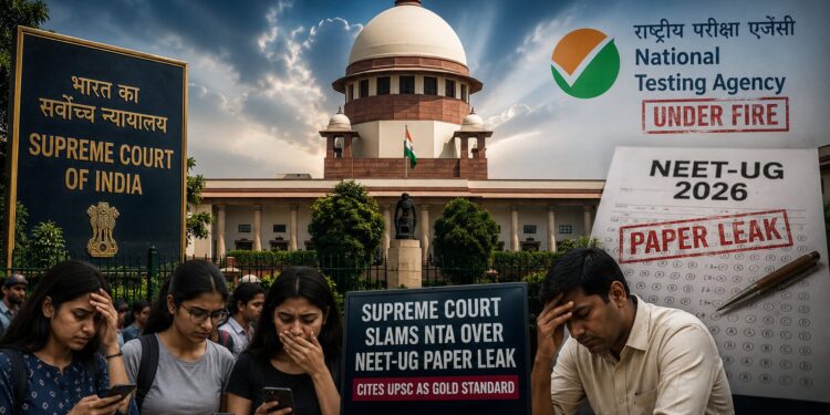 Supreme Court Slams NTA Over NEET-UG Paper Leak, Cites UPSC as Gold Standard