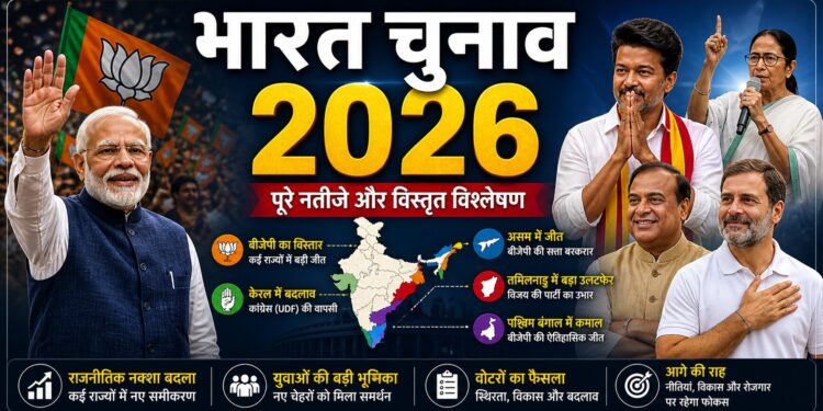 India Election 2026: BJP Expansion, Kerala Shift and Vijay’s Rise in Tamil Nadu